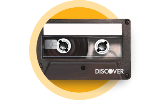 Discover Student Chrome Card Swirl design