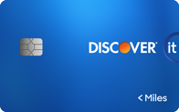 Discover it Miles Travel Credit Card blue design