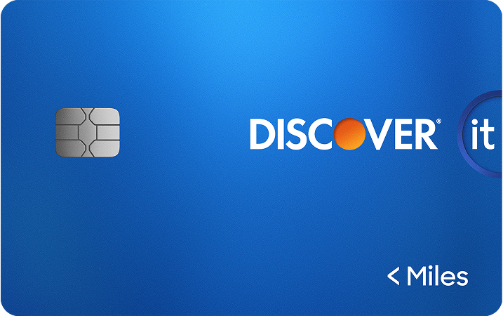 Discover it Miles Travel Credit Card blue design