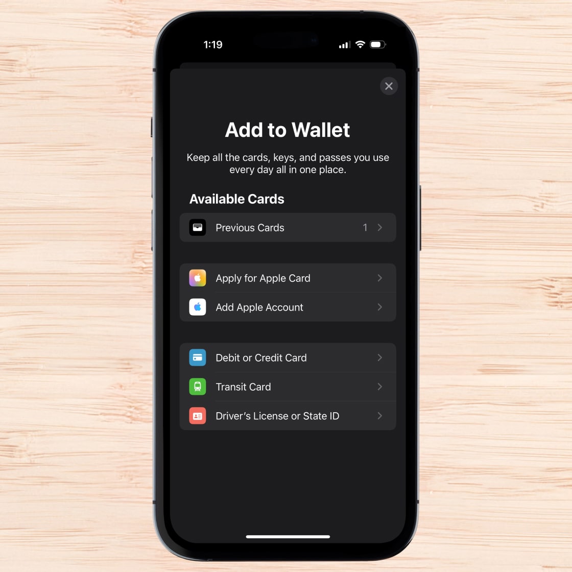 Setting up Apple Pay on an iPhone