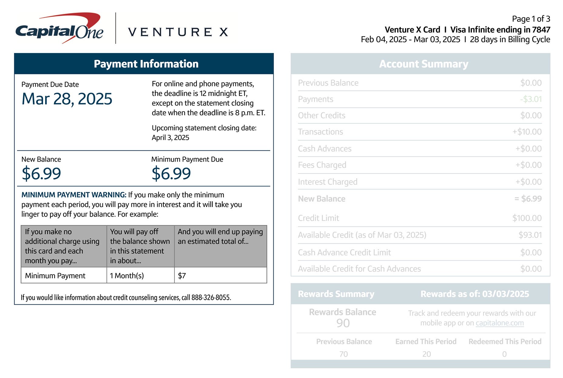 How To Read Your Credit Card Statement Capital One How To Read Your Credit Card Statement Capital One
