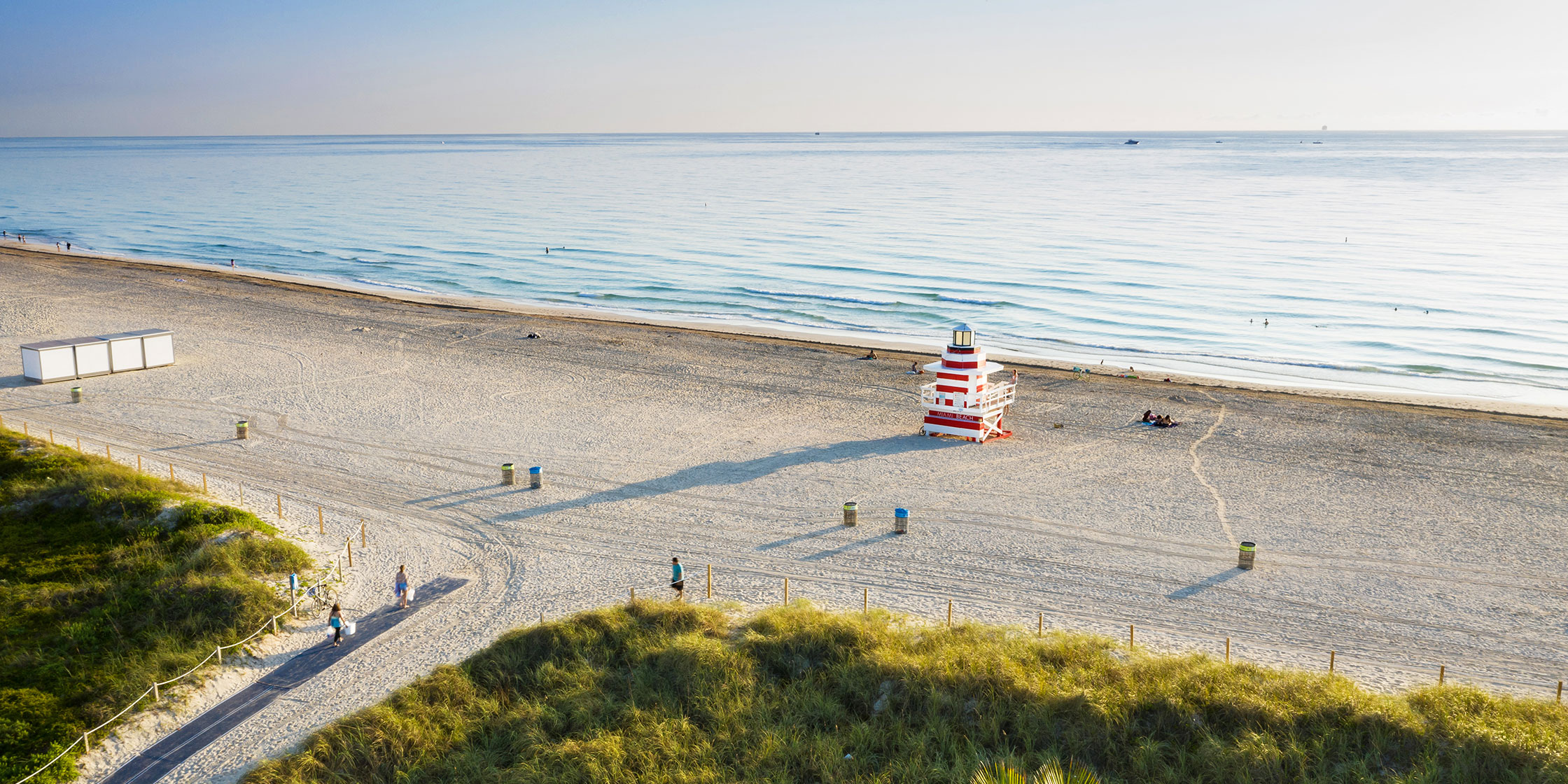 A view of South Beach Miami from South Pointe Park.