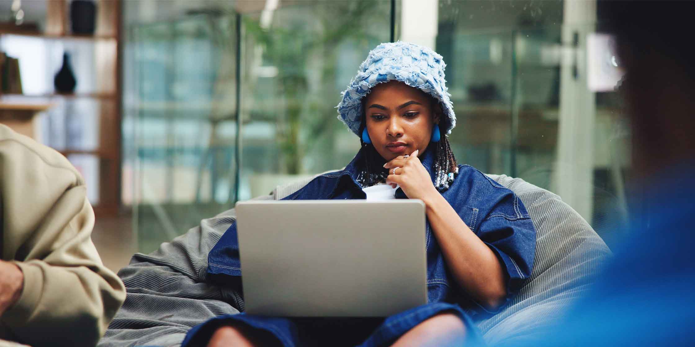 A student contemplates how to manage their student loans.