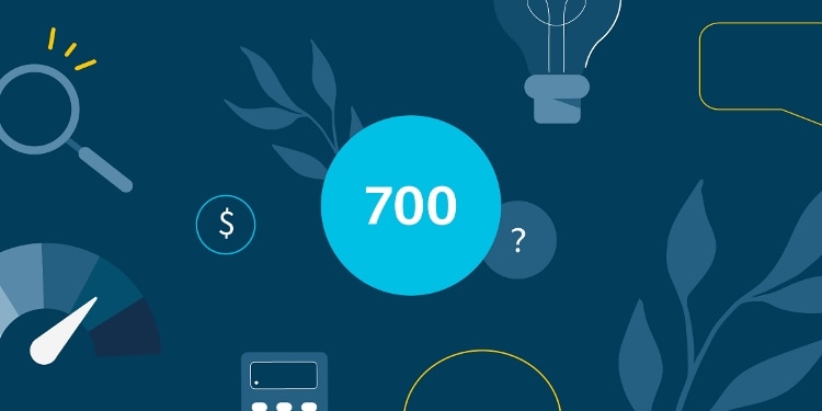 An illustration with 700 in the middle and objects, including a lightbulb and a magnifying glass, around it.