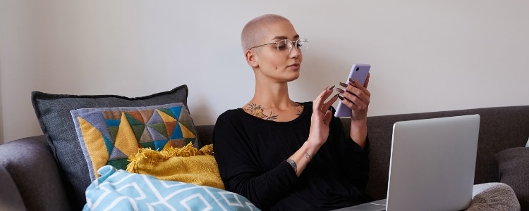Person prepares to call their credit card issuer.