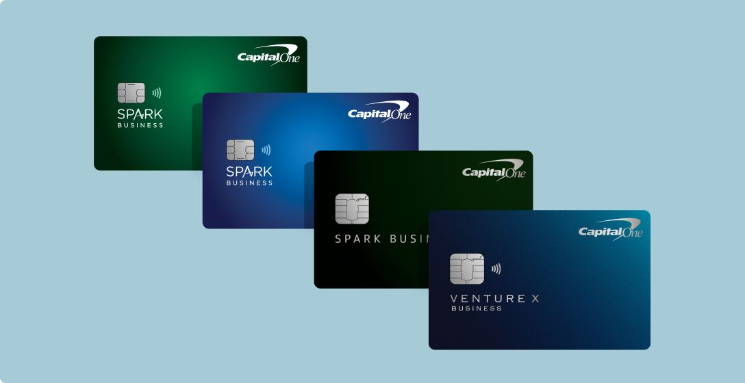 Four options of Capital One Business cards