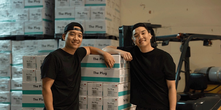 Brothers Justin and Ray Kim, co-founders and co-CEOs of The Plug.