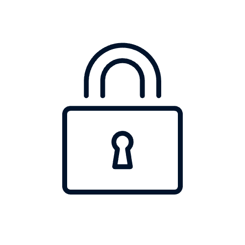 icon illustration of a closed padlock