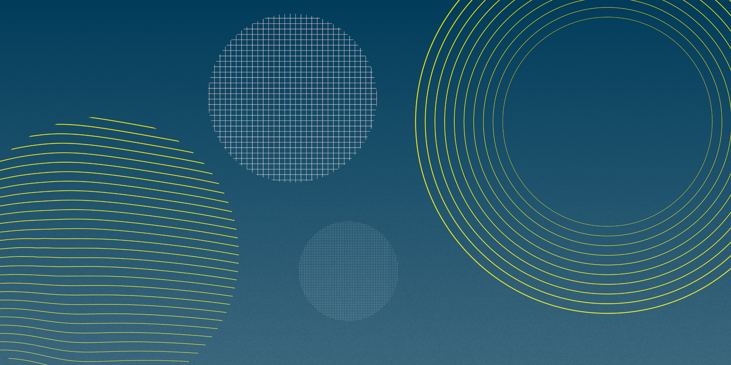 Blue and green geometric circles