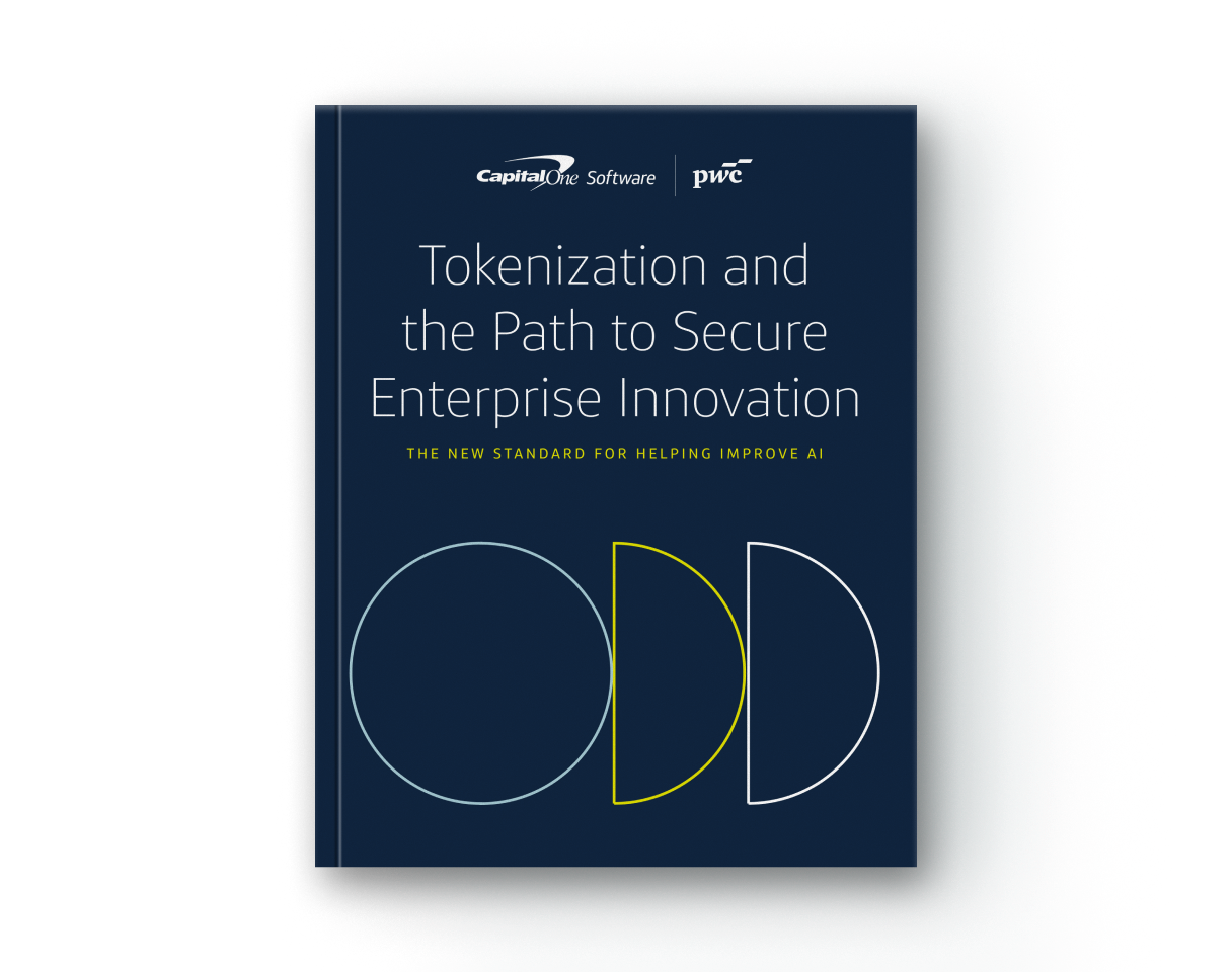 Image that says "Tokenization and the Path to Secure Enterprise Innovation. The new standard for helping improve AI.