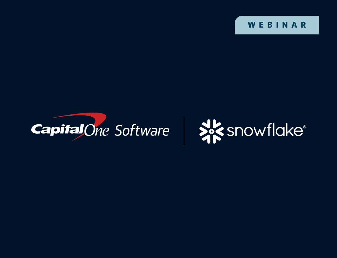 Capital One software logo and Snowflake logo