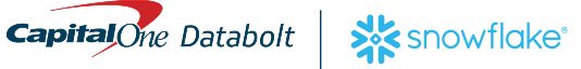Capital One Databolt and Snowflake logos