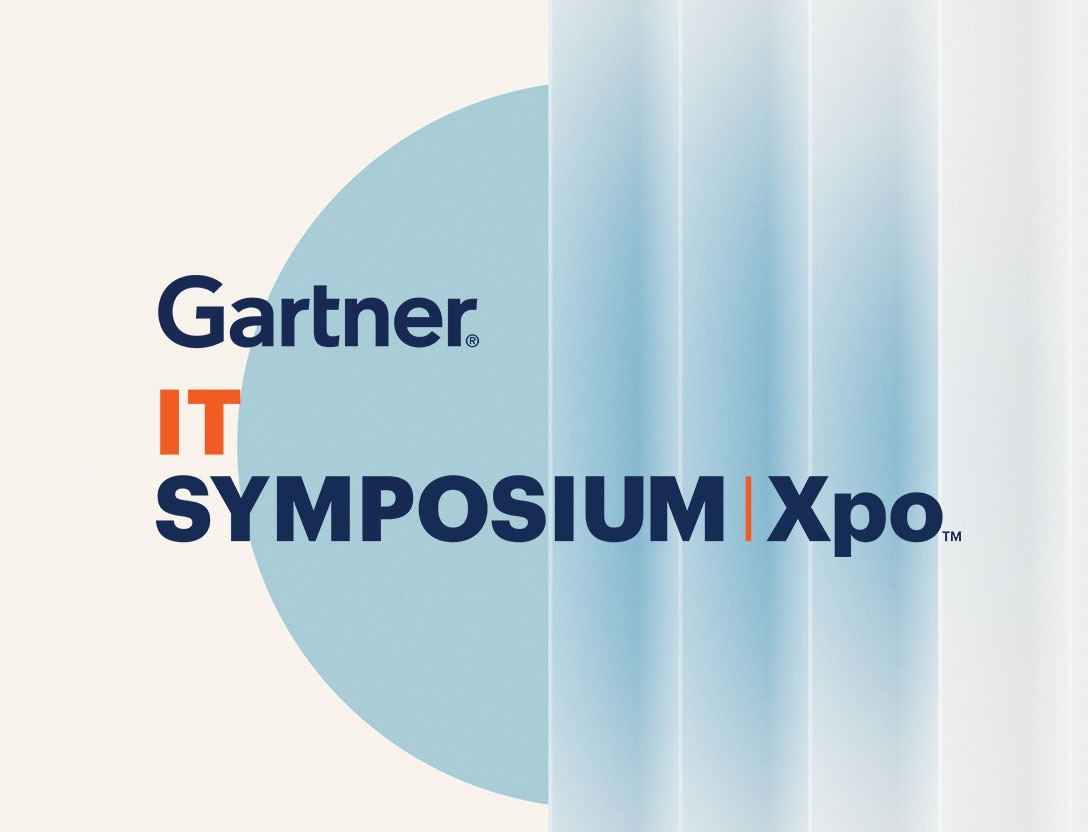 Gartner logo and event name