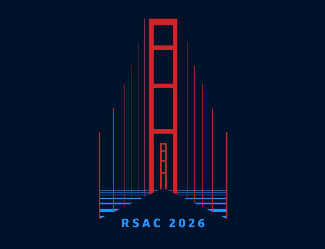 Illustration of the Golden Gate Bridge with "RSAC 2026" underneath.