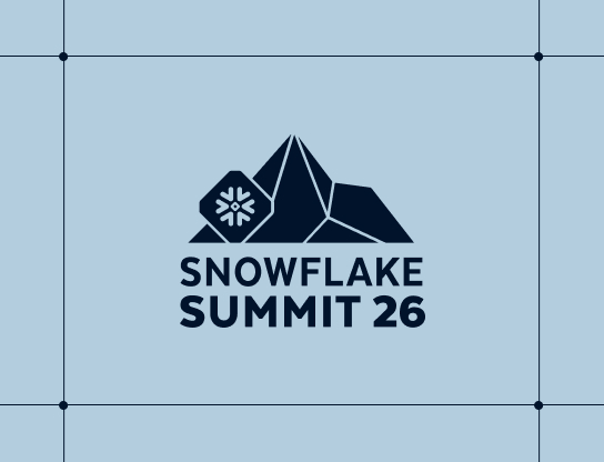 Illustration of a mountain peak and snowflake. Text reads: Snowflake Summit