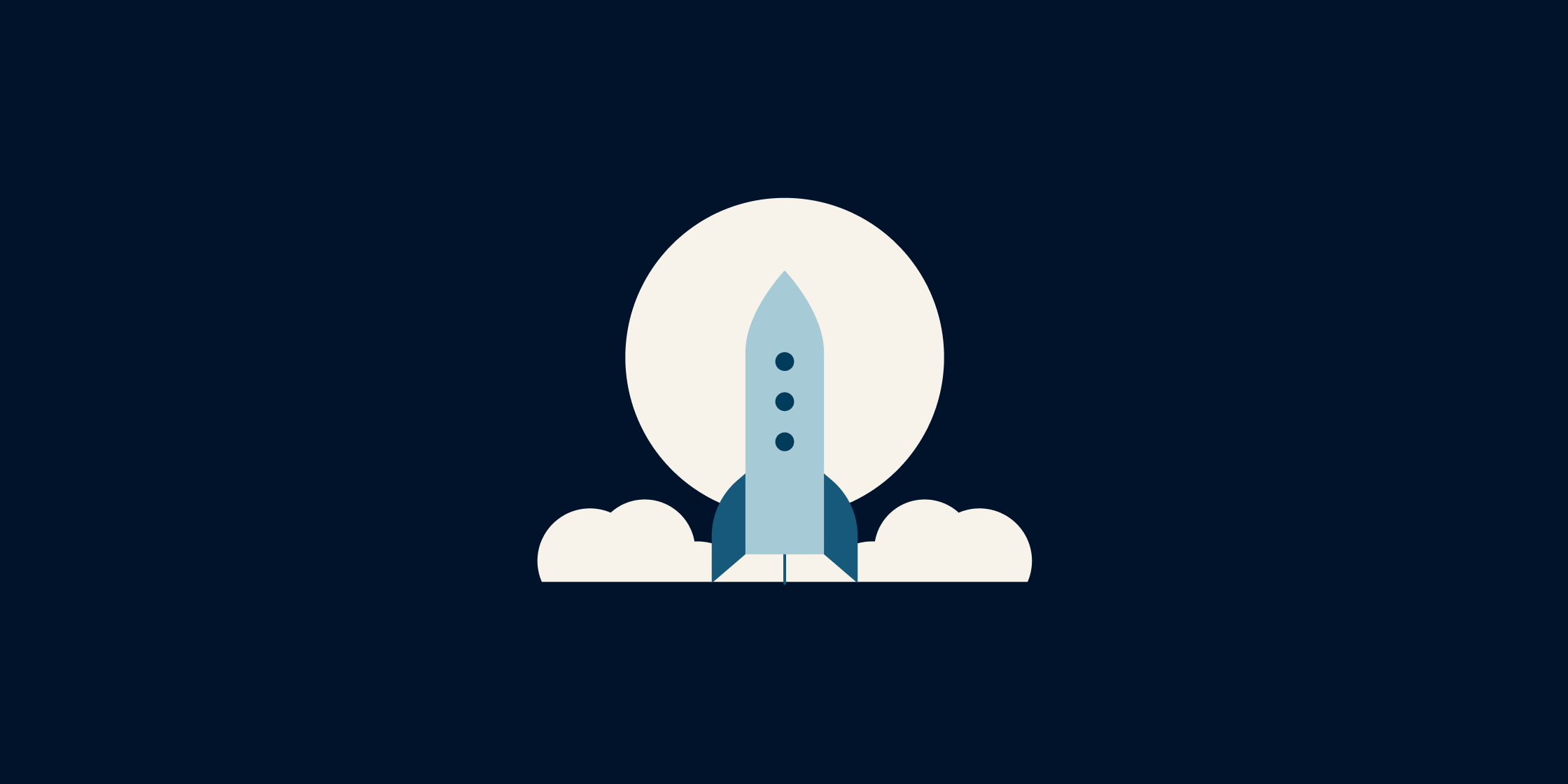 Illustration of rocket preparing to launch