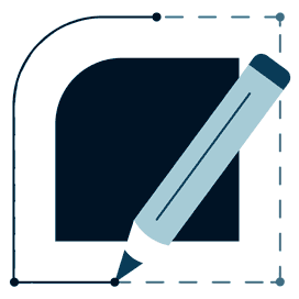 Animated pencil writing on paper