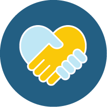 heart and hands icon