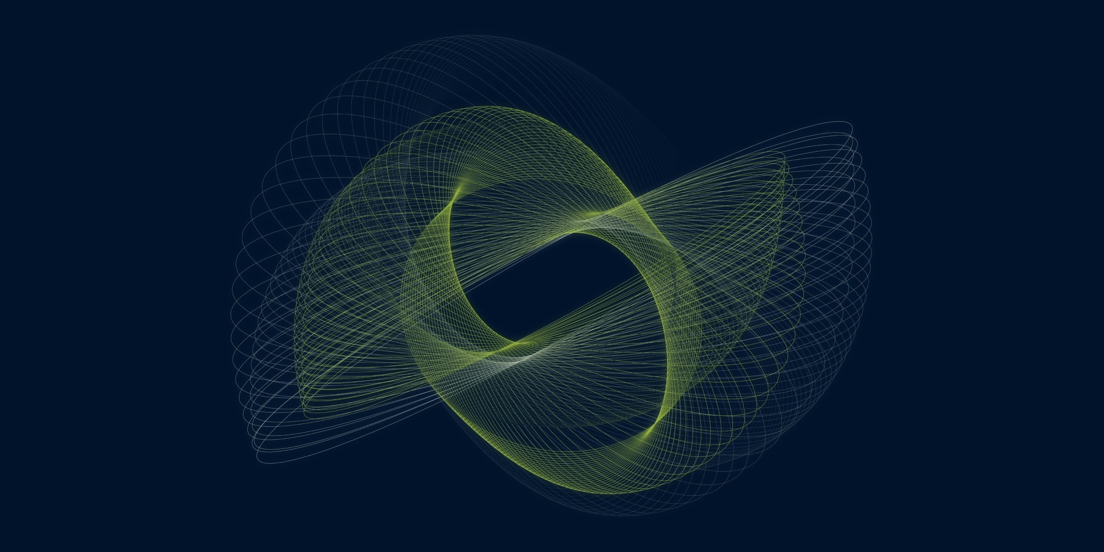 Blue and green spirograph illustration