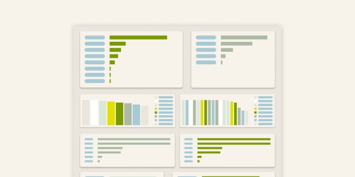 illustration of dashboard with graphs and charts