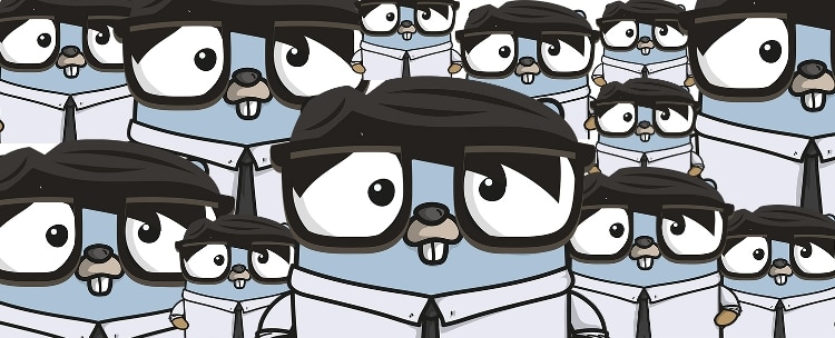 collage of golang gopher wearing glasses