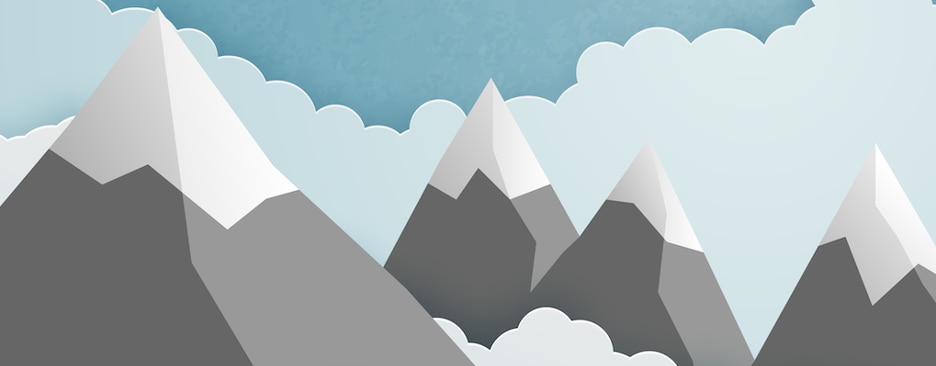 snow-capped mountains