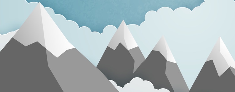 snow-capped mountains