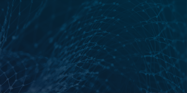 connected fibers in shades of navy blue